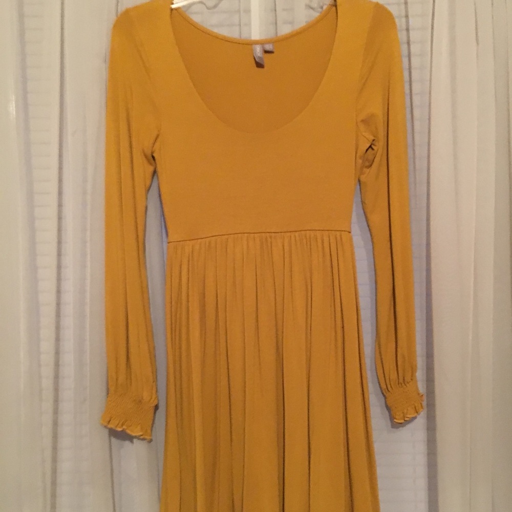 ASOS Mustard long sleeve dress size 4